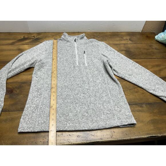 Woolrich Pullover 1/4 Zip Gray Sweater Long Sleeve Outdoor Men’s Size Medium - Picture 7 of 11